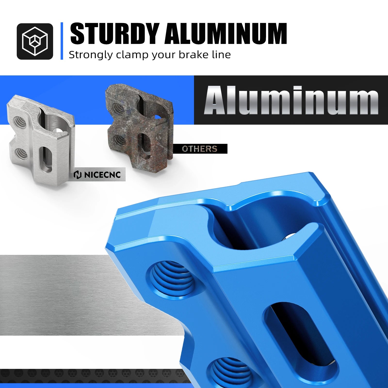 Support de Serrage Tuyau de Frein Yamaha YZ WR (2 Coloris)