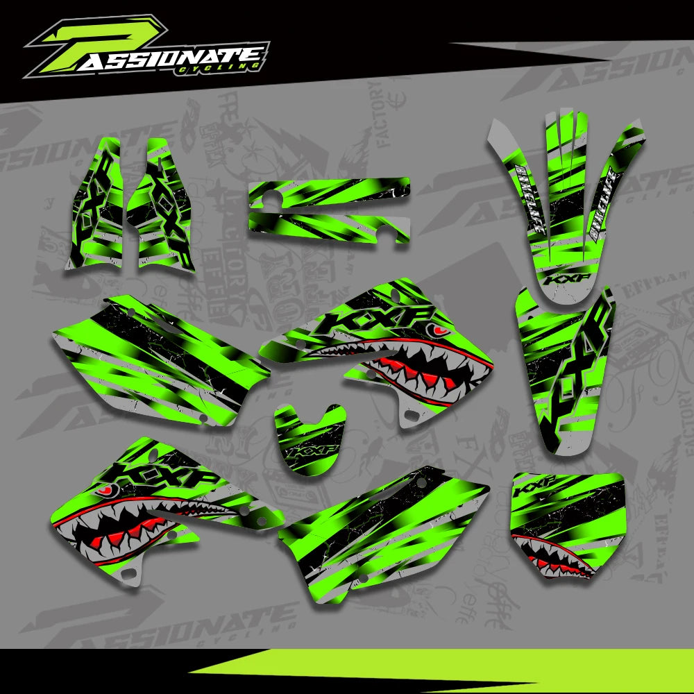 Kit Déco Graphique Kawasaki KX250F KXF250 (4 Designs)