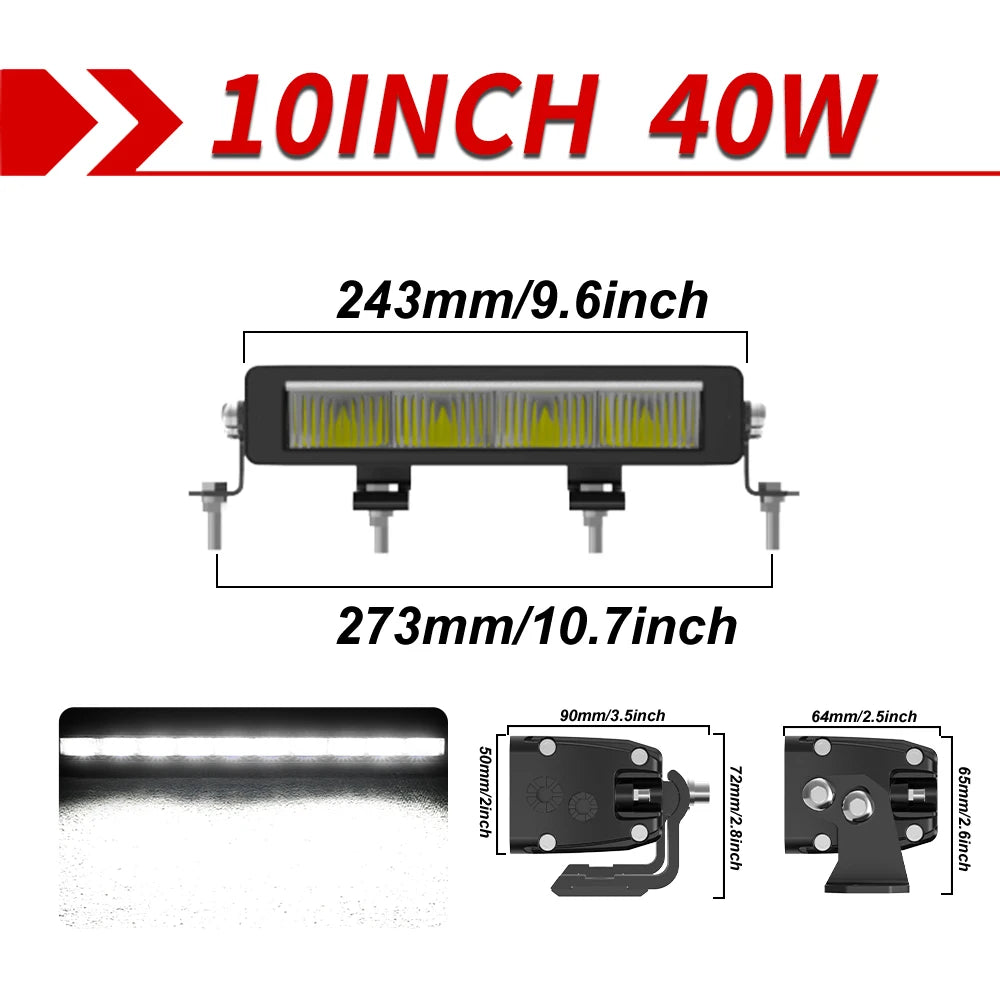 Barre LED Quad SSV 42" Combo Homologuée ECE (12V 24V)