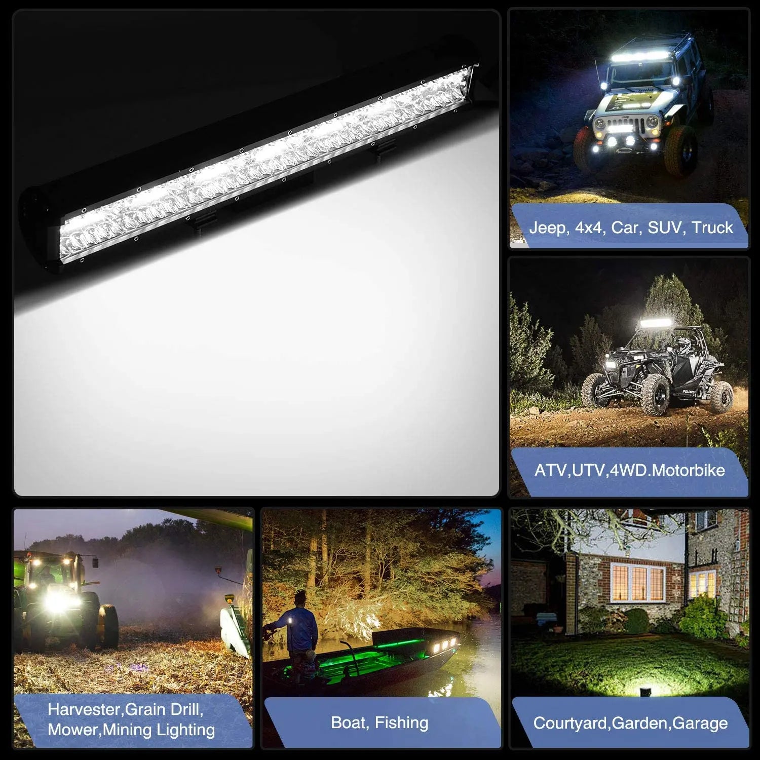 Barre LED quad vue détaillée