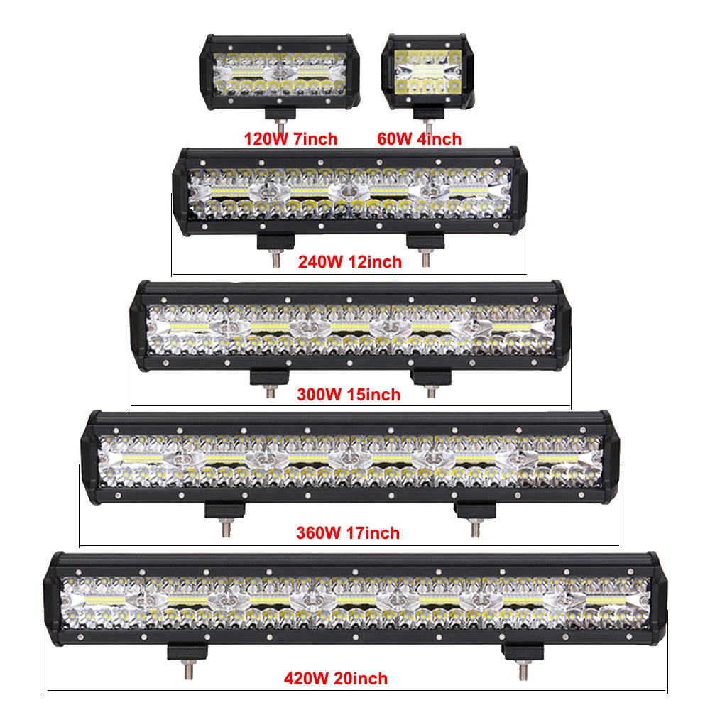 Barre LED quad ATV 180W