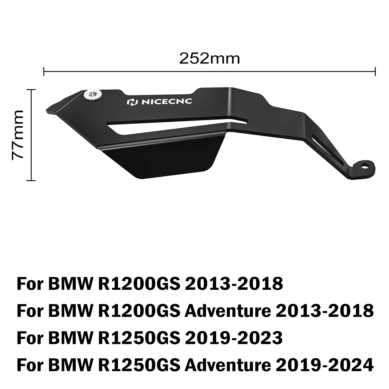 Couvercle Protection Rabat Échappement BMW R1200GS R1250GS