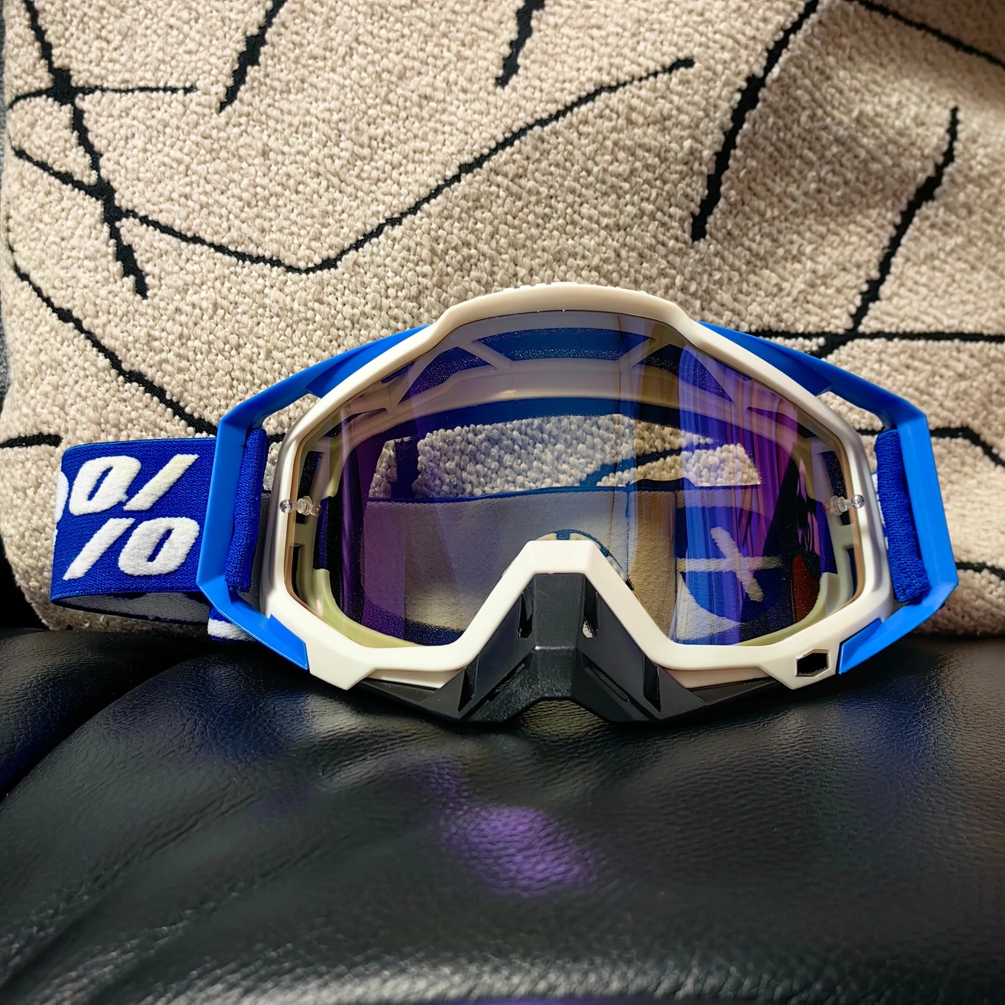Masque lunettes quad vue détaillée