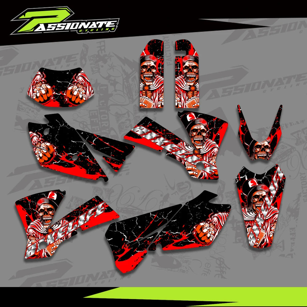 Kit Déco Graphique KTM 125-525 EXC 2004 (4 Designs)