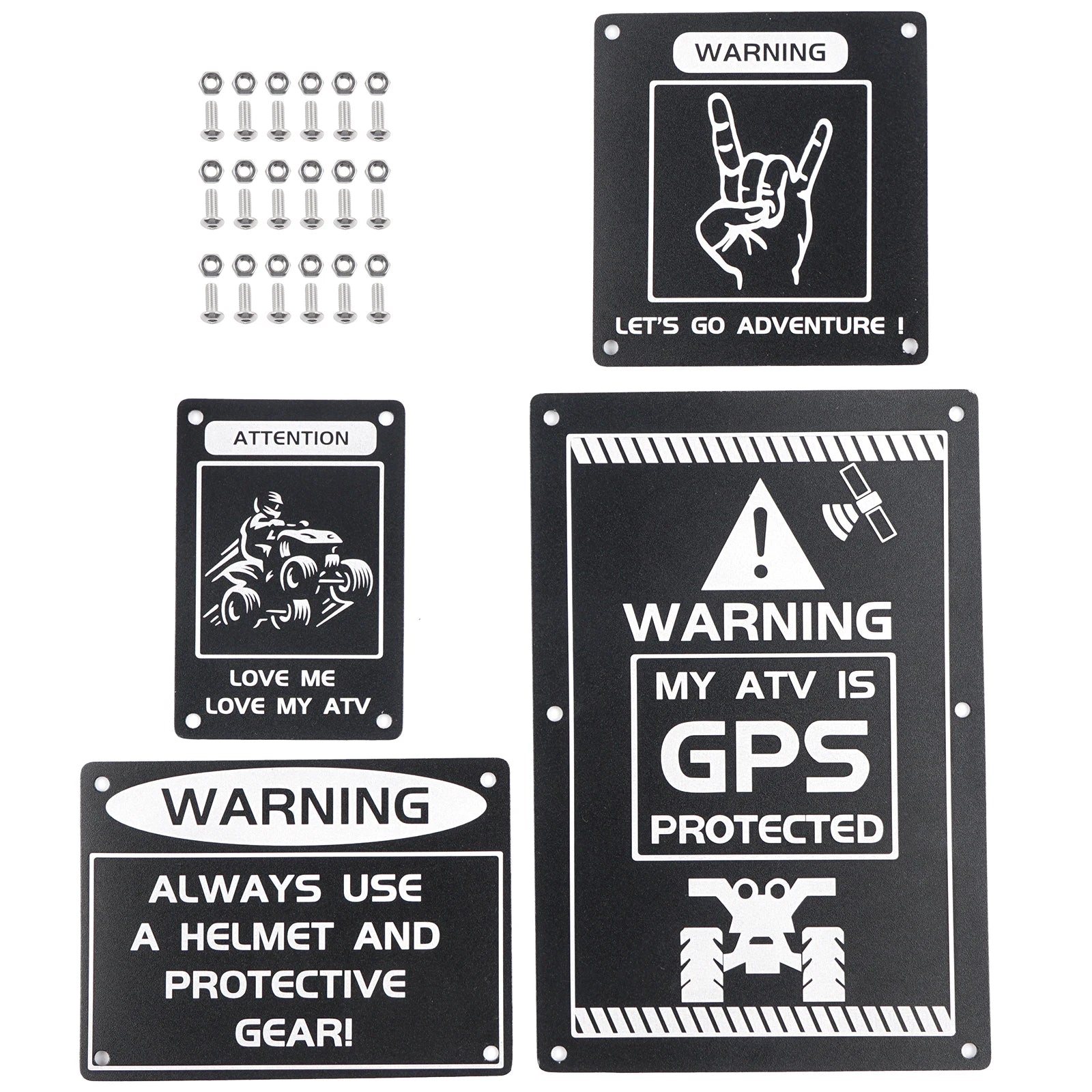 Autocollants d'Avertissement Quad Yamaha Raptor 700 YFZ450R