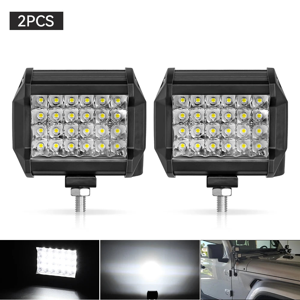Barre LED Quad 12V 24V Spot Combo Tout-terrain