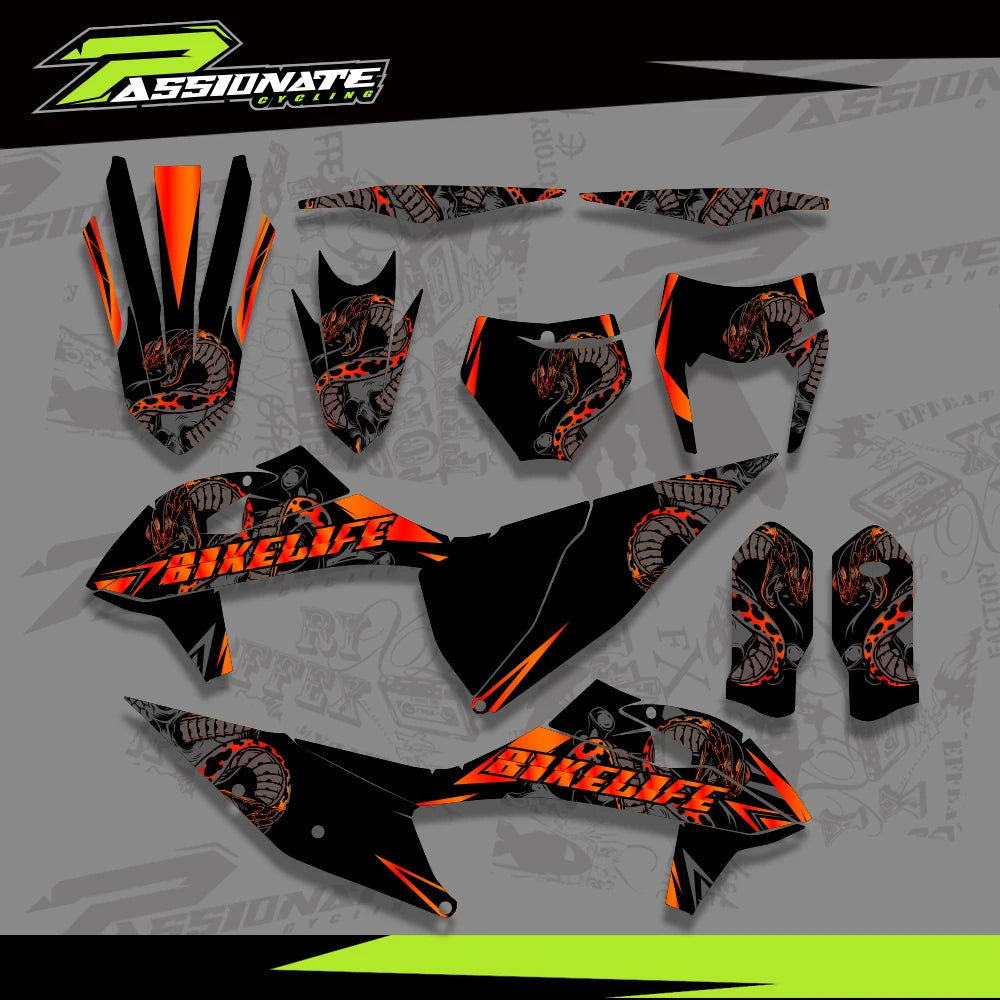 Kit Déco Graphique KTM 125-525 SX SXF EXC XC 2019-2022