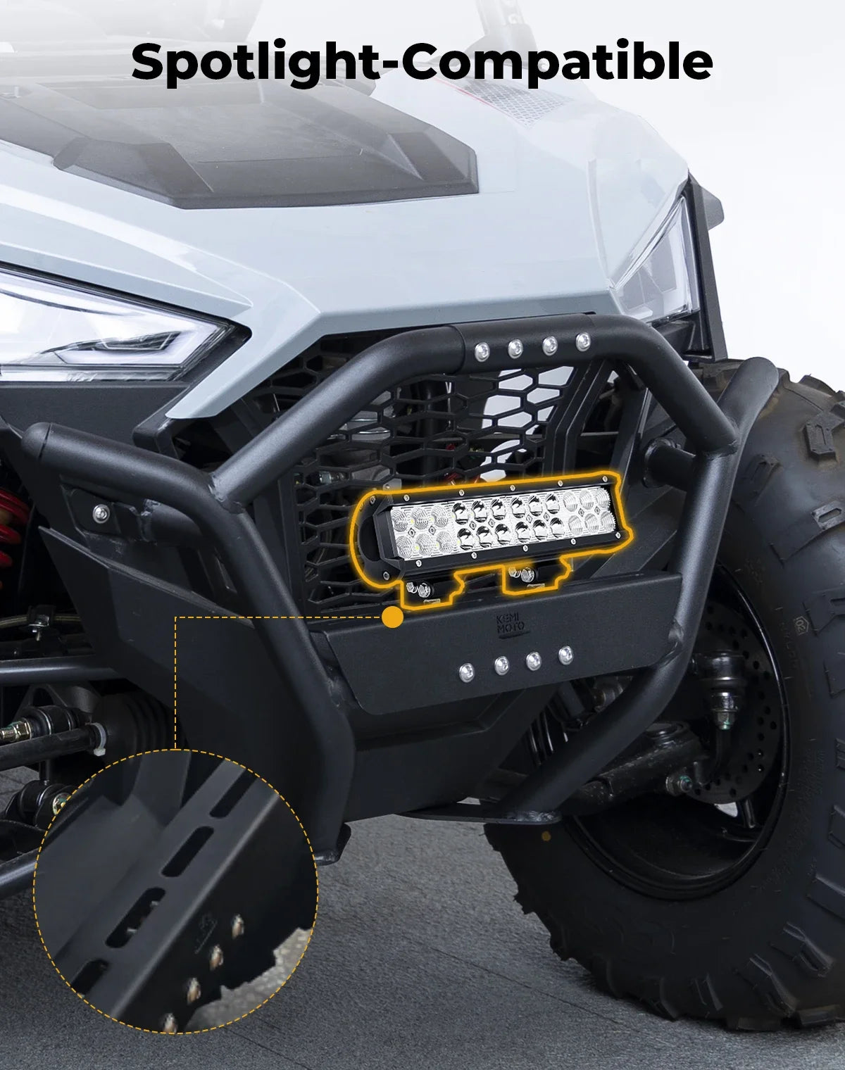 Pare-chocs arrière Polaris RZR 200 EFI