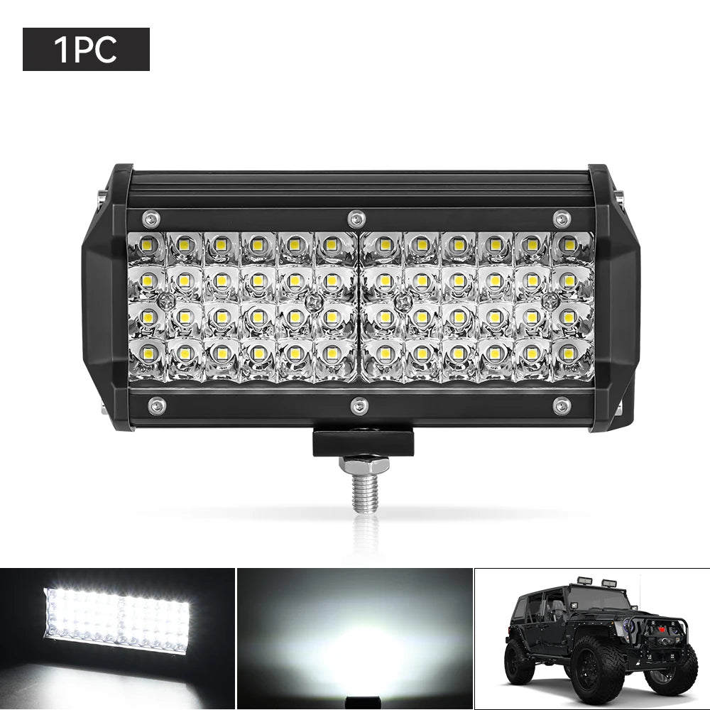 Barre LED Quad 12V 24V Spot Combo Tout-terrain