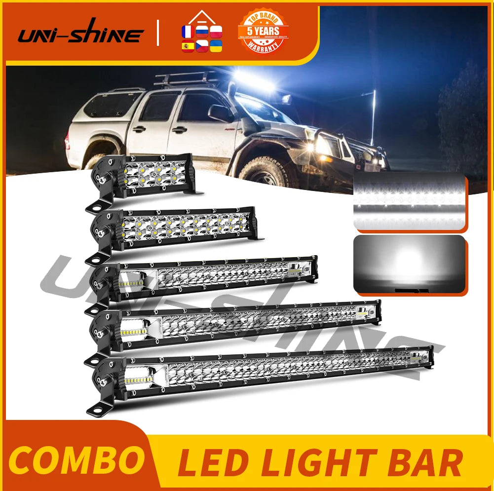 Barre LED quad SSV 7 14 20 pouces