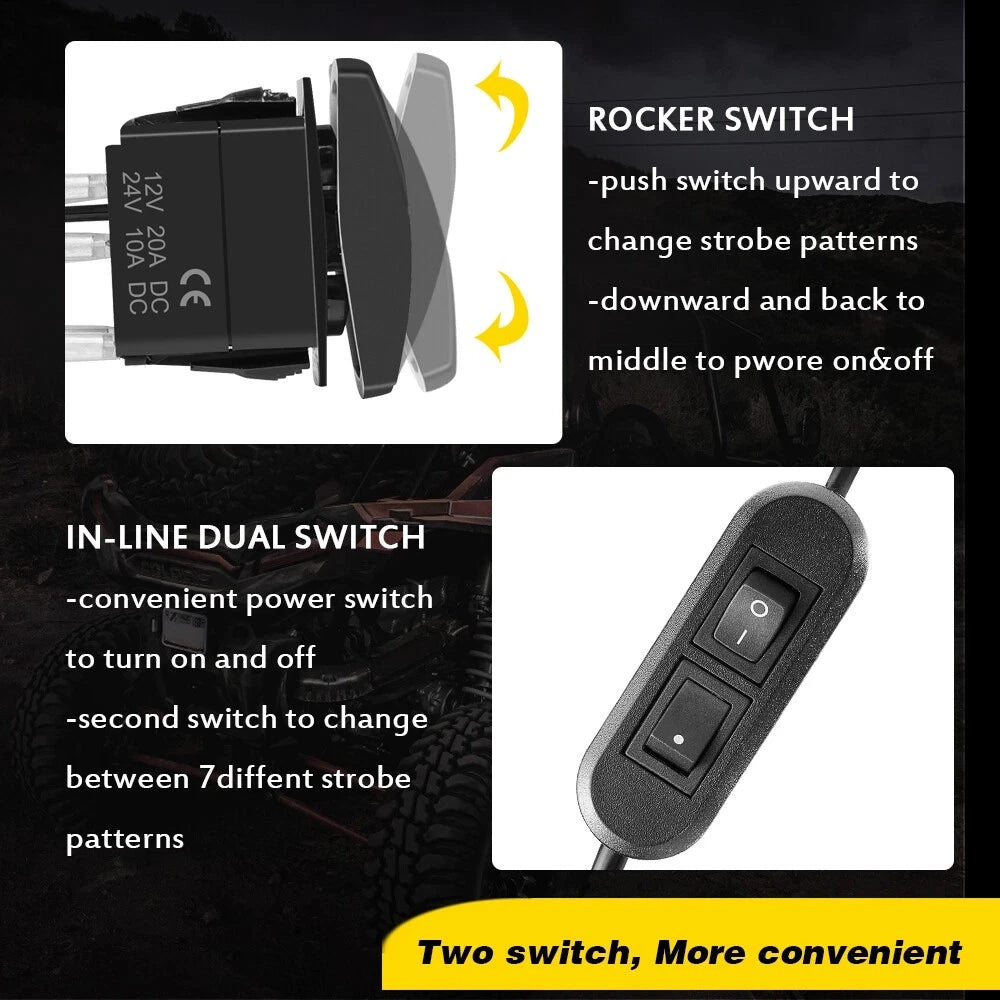Barre LED arrière SSV étanche