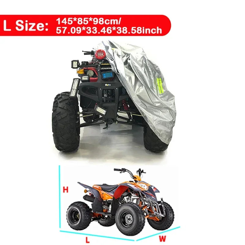 Housse de Protection Quad ATV 190T Universelle (Camo/Noir/Gris)