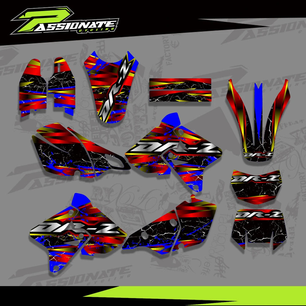 Kit Déco Graphique Suzuki DRZ400 (4 Designs)