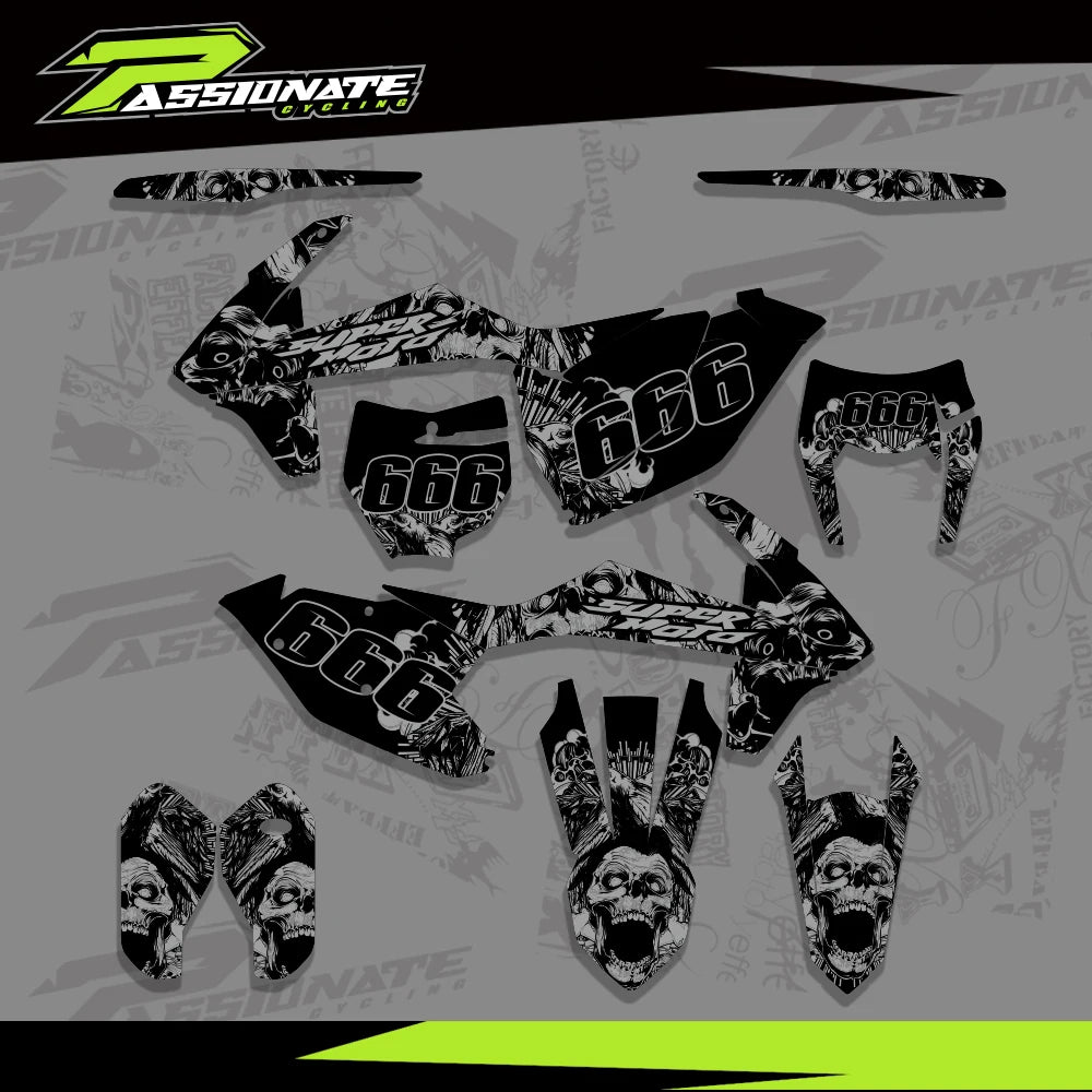 Kit Déco Graphique KTM 125-450 SX SXF EXC (4 Designs)