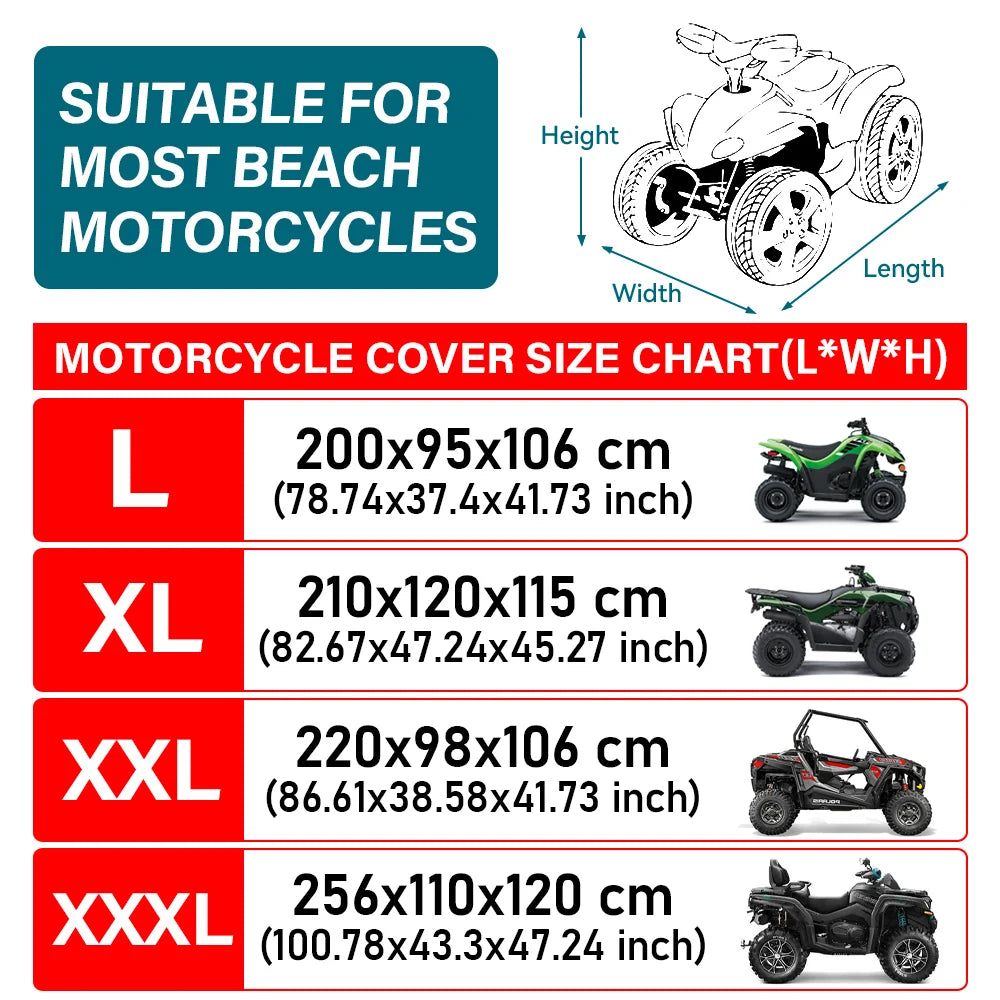 Bâche 210D épaissie quad étanche