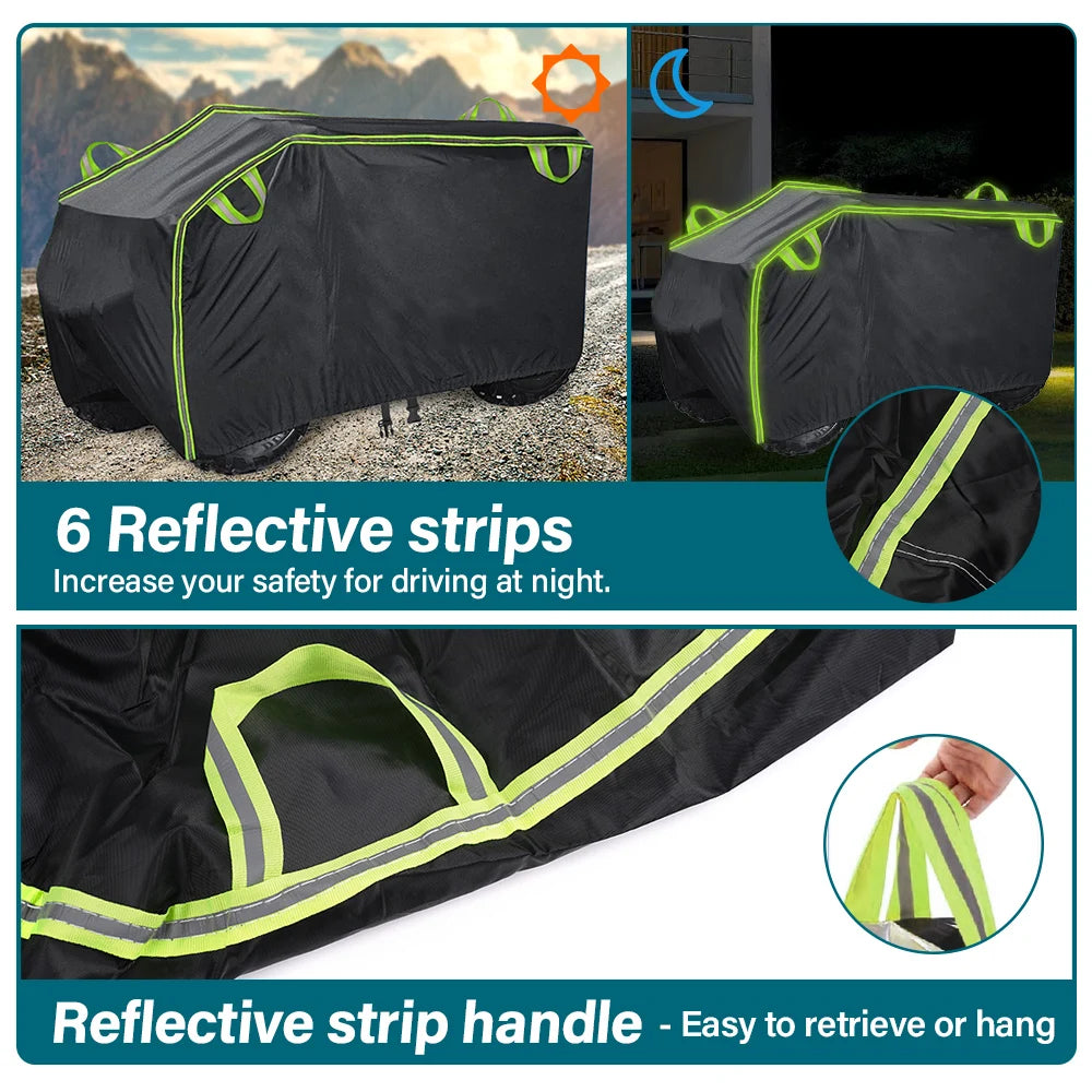 Housse imperméable quad ATV noire 210D