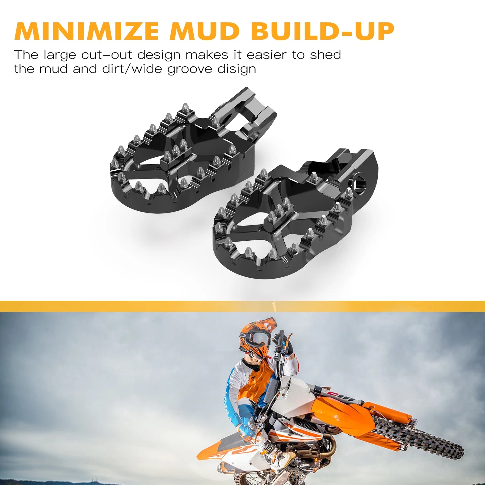 Repose-Pieds 57mm KTM EXC SX SXF XC (5 Coloris)