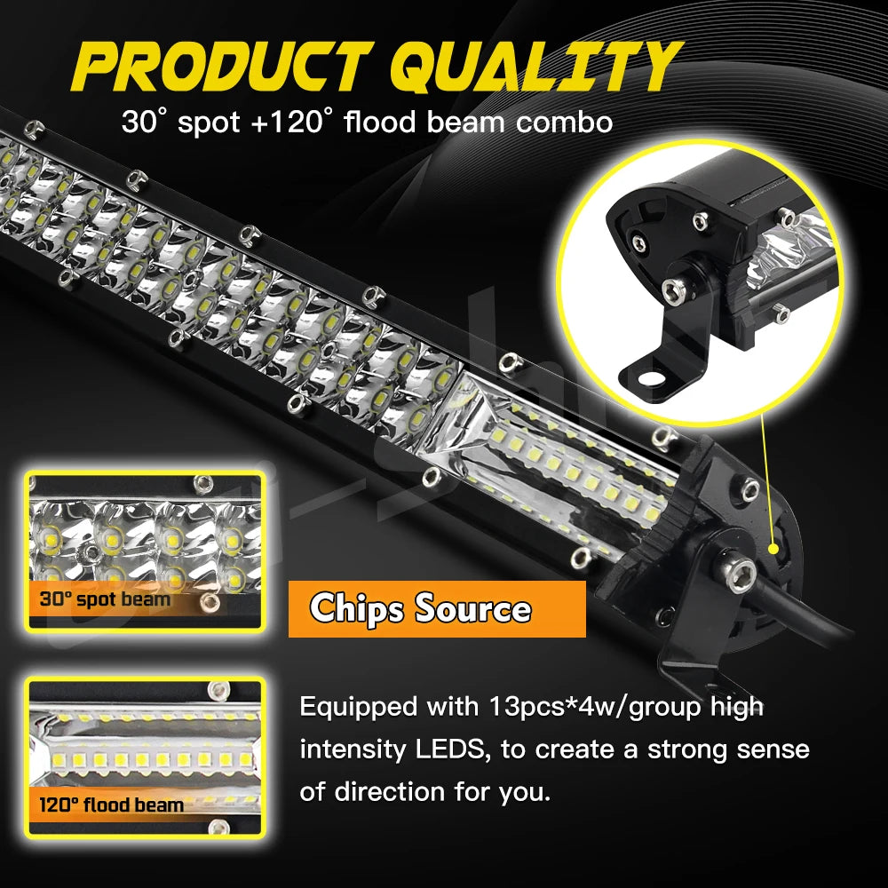 Barre LED spot flood quad SSV