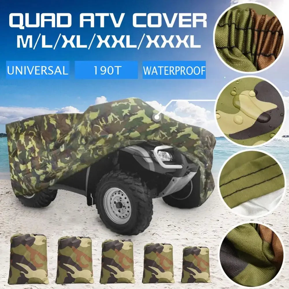 Housse de protection quad ATV 190T camouflage