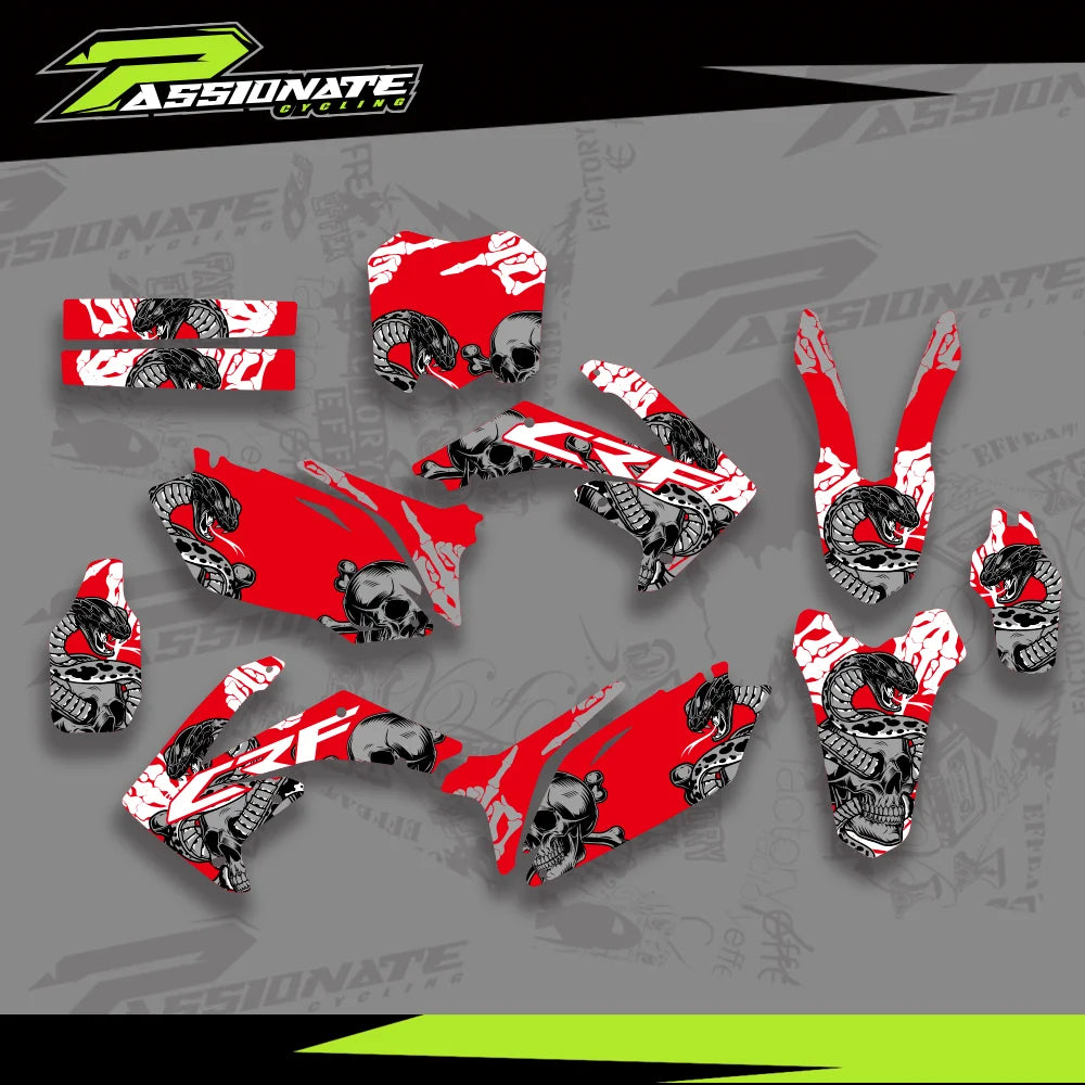 Kit Déco Graphique Honda CRF250 CRF450 (4 Designs)