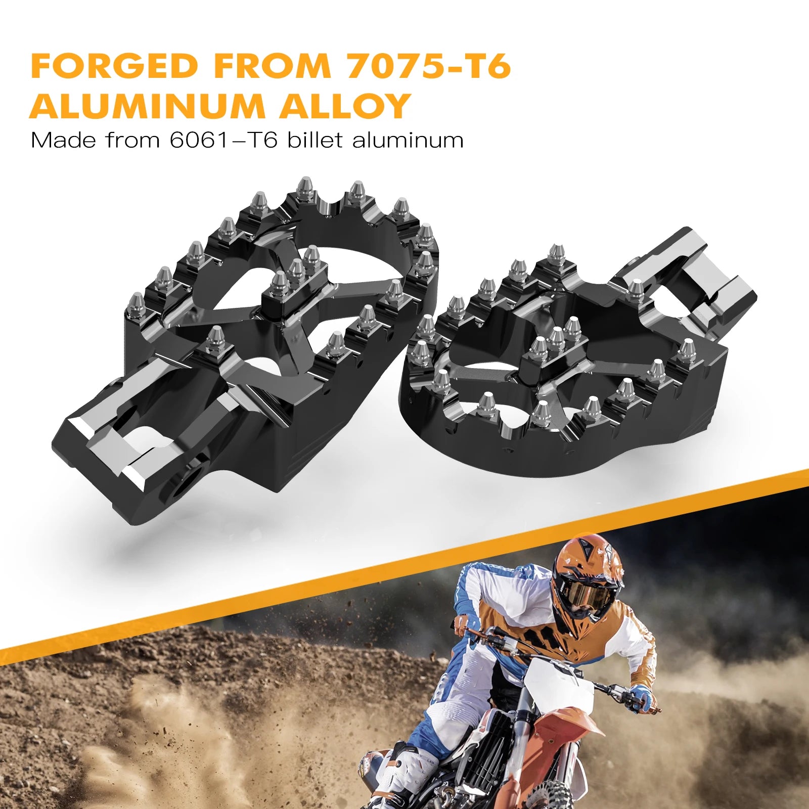 Repose-Pieds 57mm KTM EXC SX SXF XC (5 Coloris)