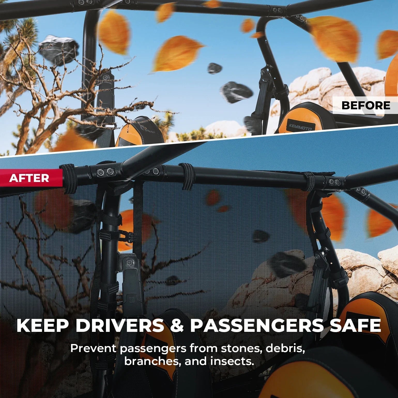 Filet protection passager SSV RZR