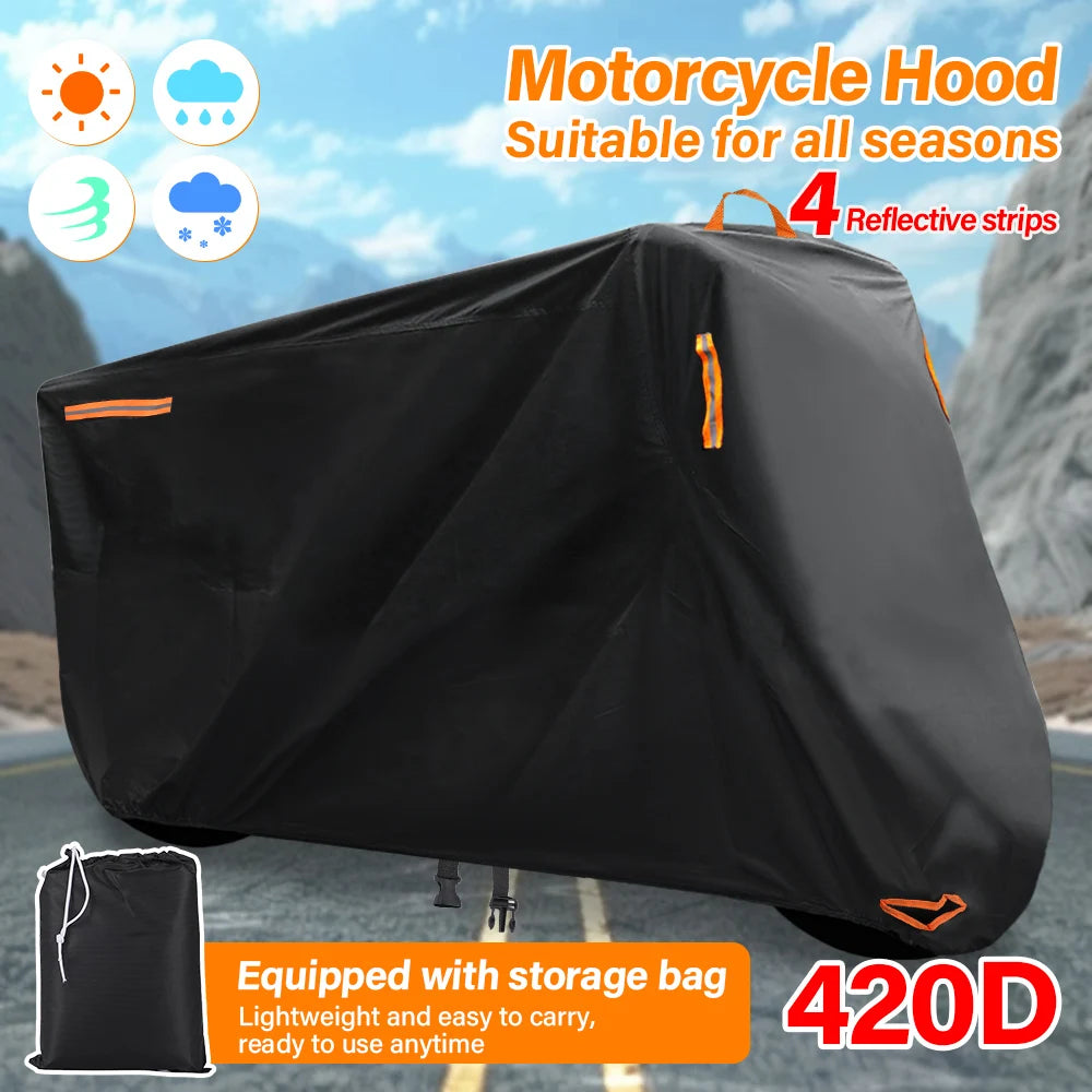 Housse de protection épaisse quad ATV 420D noire