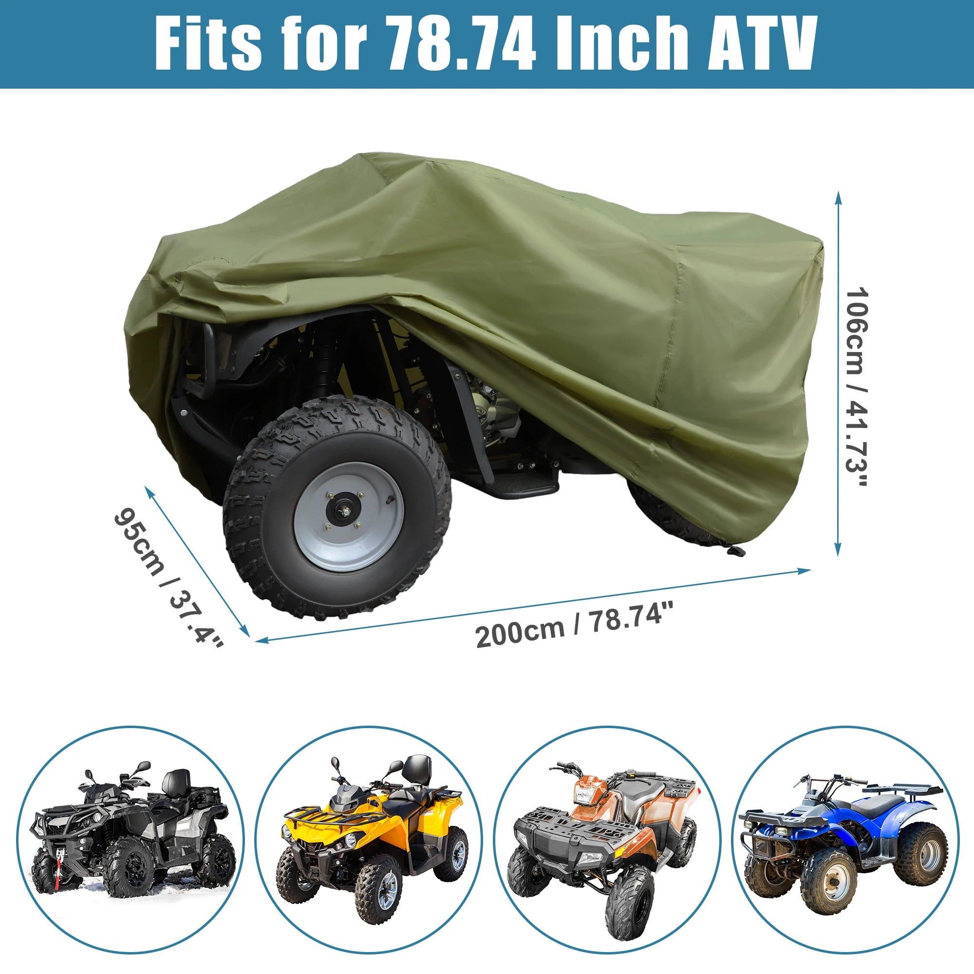Housse imperméable quad ATV Honda 190T-PU