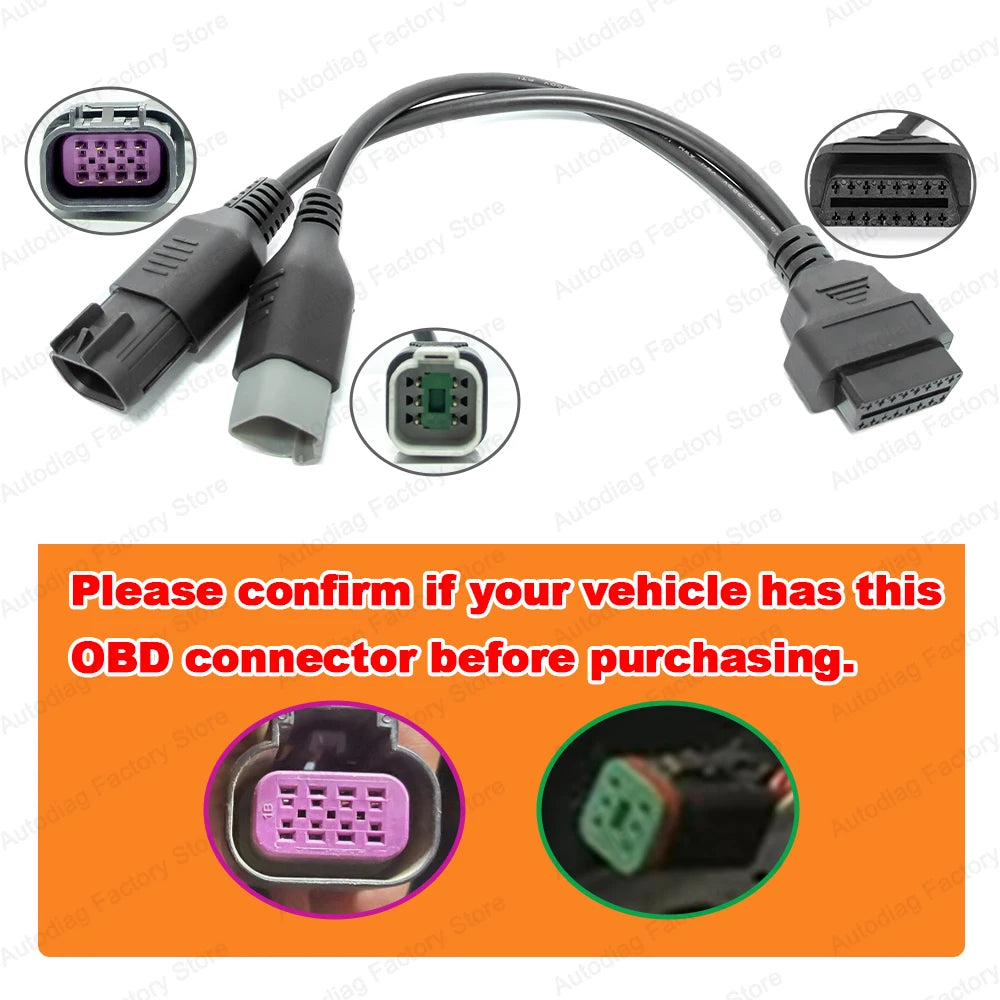 Câble Diagnostic OBD2 Quad Can-Am Polaris (6+8 broches)