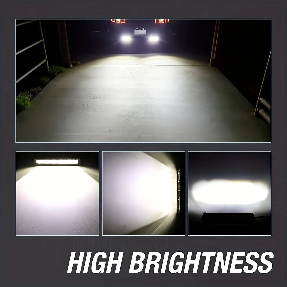 Barre LED quad vue détaillée