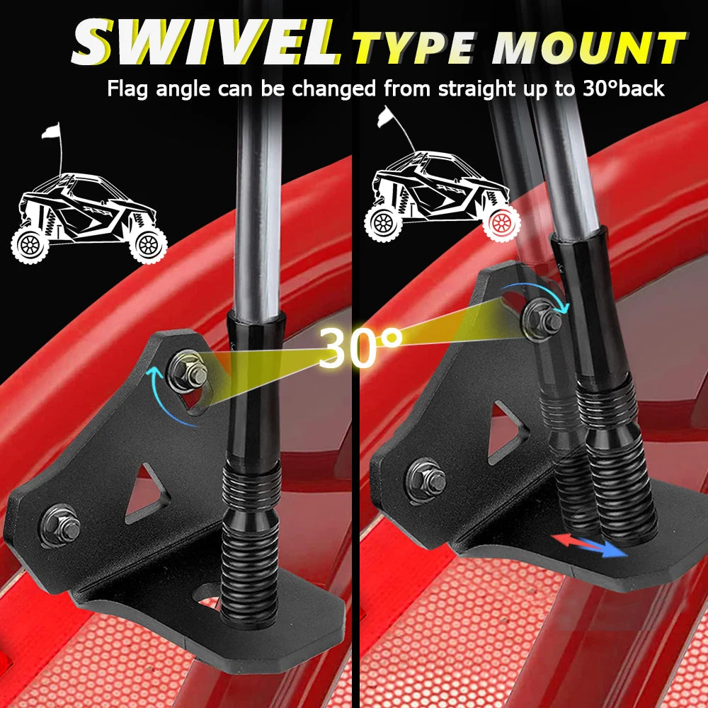 Support fouet LED SSV Maverick Turbo
