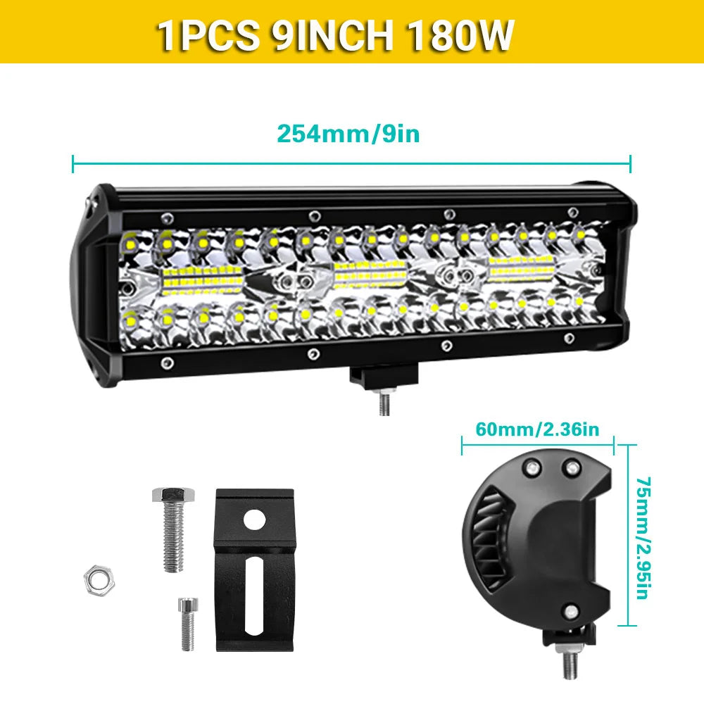 Barre LED Longue Portée Quad ATV Multi-Formats