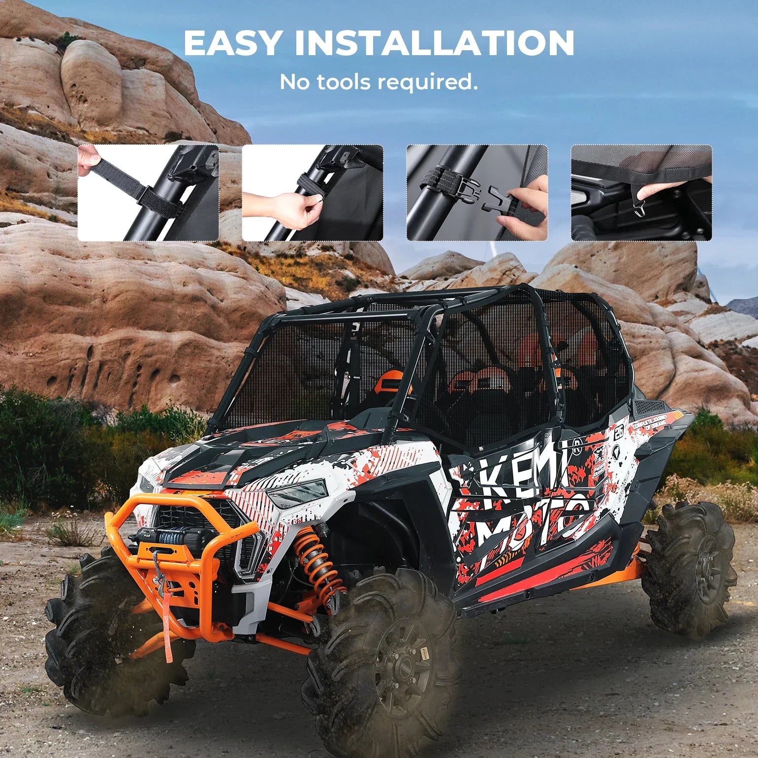 Filet latéral SSV Polaris RZR XP 1000