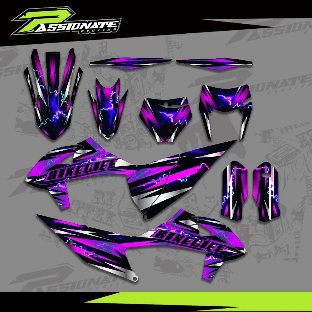 Kit Déco Graphique KTM 125-525 SX SXF EXC XC (4 Designs)